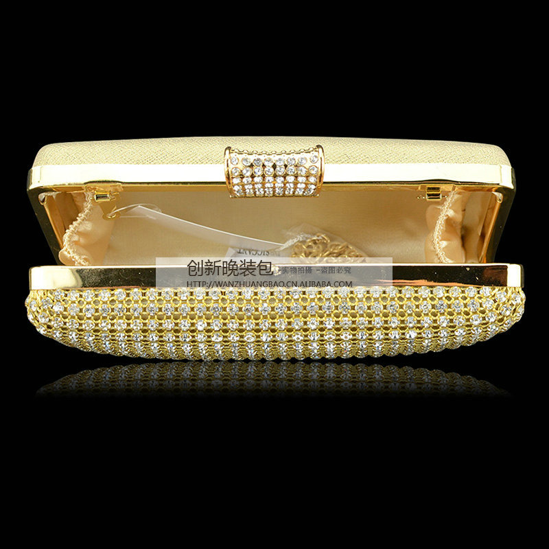 歐美大氣滿鑽手拿包宴會包