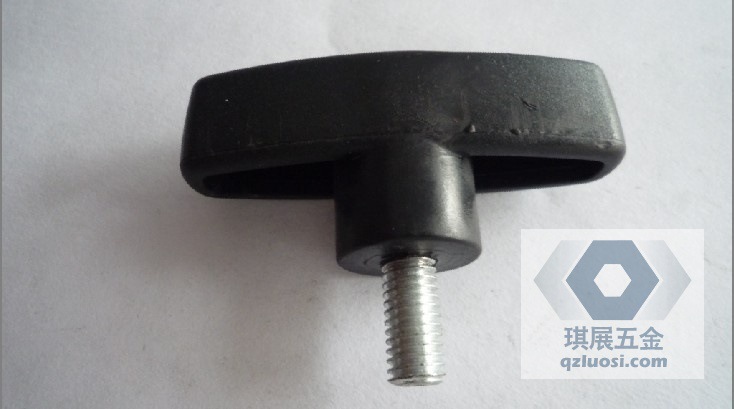 65#一字型胶头螺丝黑2