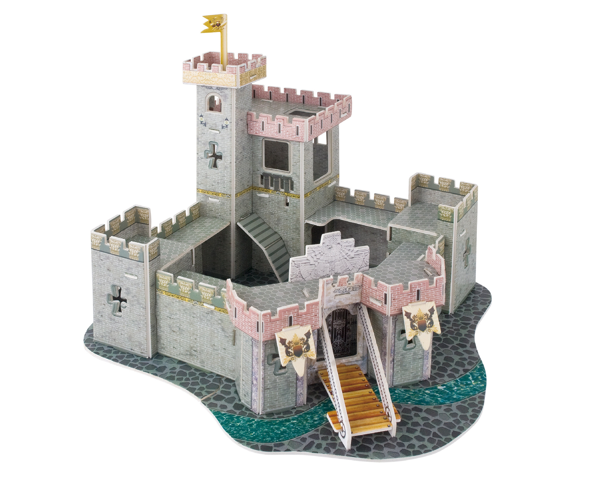 3d立体拼图 城堡系列 开发智力玩具积木拼图拼版 立体纸模型d202