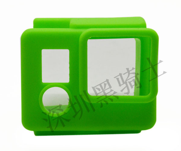 GP98 GoPro配件 Hero3+硅胶套 保护套 黑蓝绿