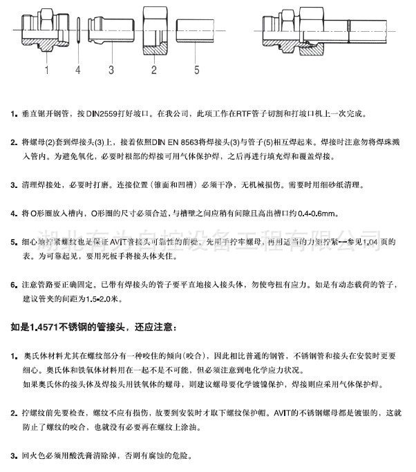 焊接式管接头3