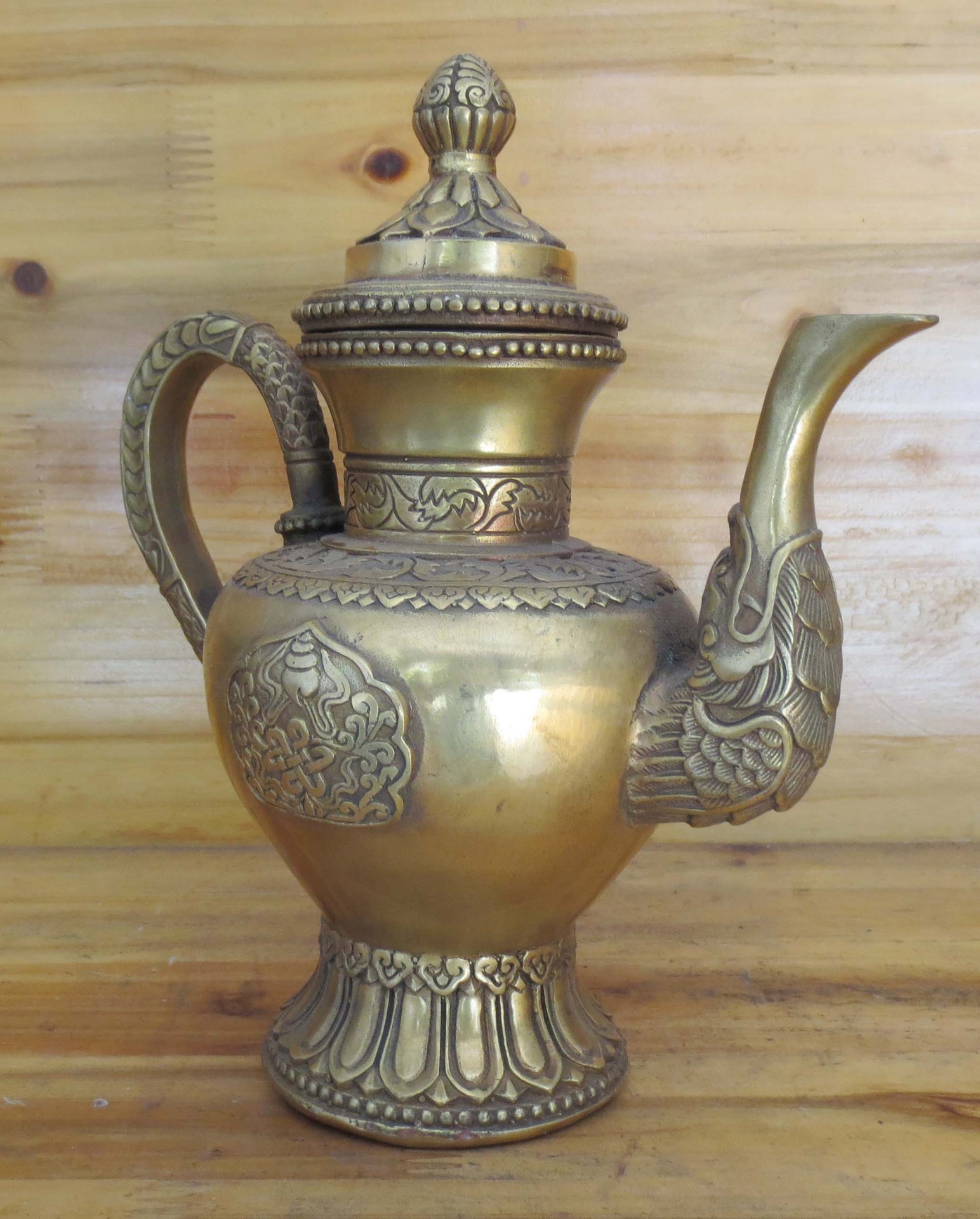 风水铜器,工艺品,纯铜酒壶,藏..