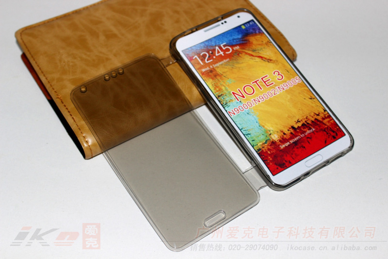 Note 3 透明翻盖 02