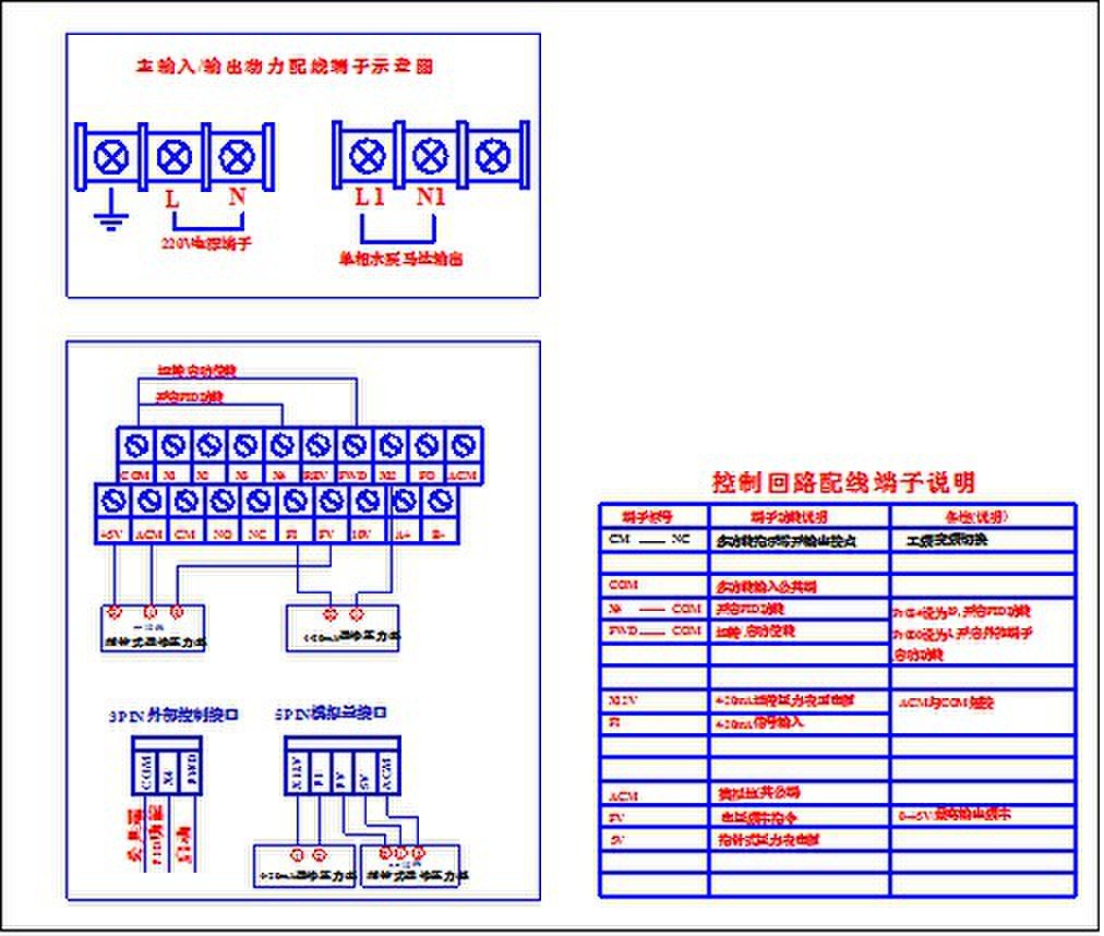 恒壓供水接線示意圖