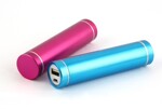 厂家批发 圆柱式捷移动电源2600MA 手机充电宝 礼品应急充 批发