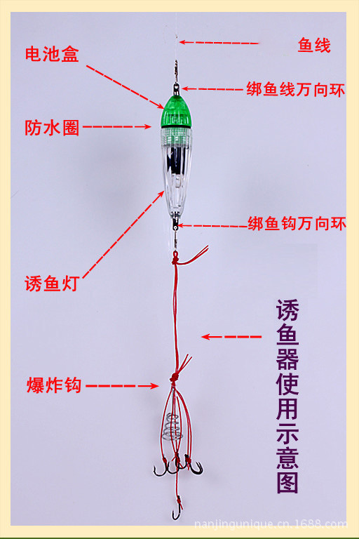 厂价直销 水下诱鱼灯 闪灯集鱼灯 水中 诱鱼器