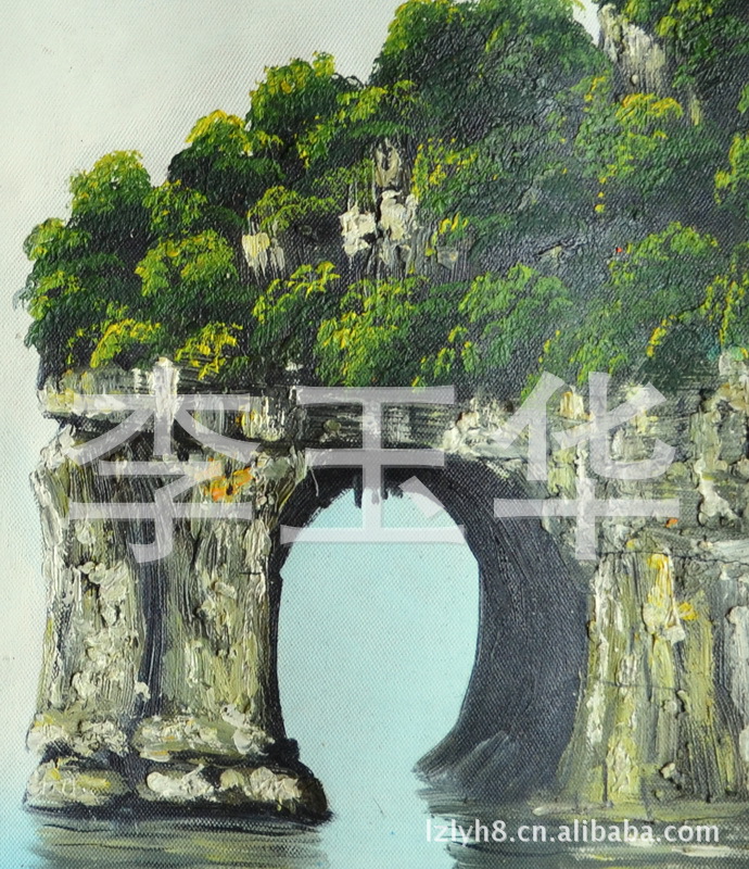 批发零售油画桂林山水画60x40cm,编号113-7