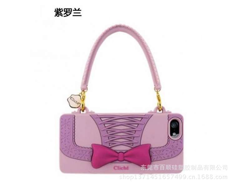 iphone5蕾丝蝴蝶结手提包