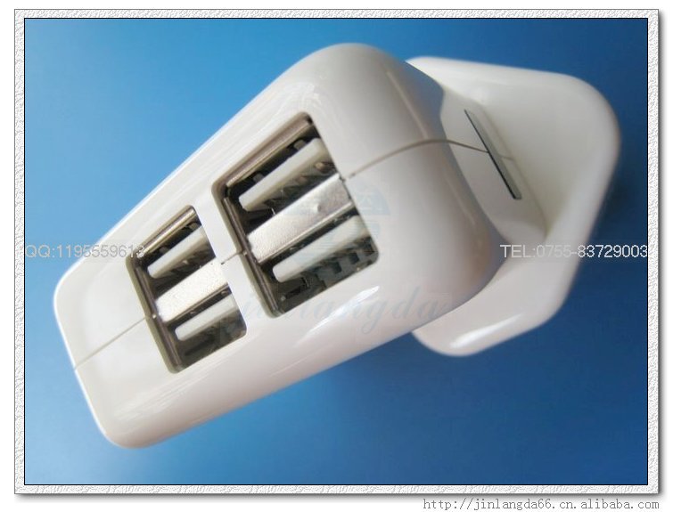 精仿蘋果二代4USB充電器
