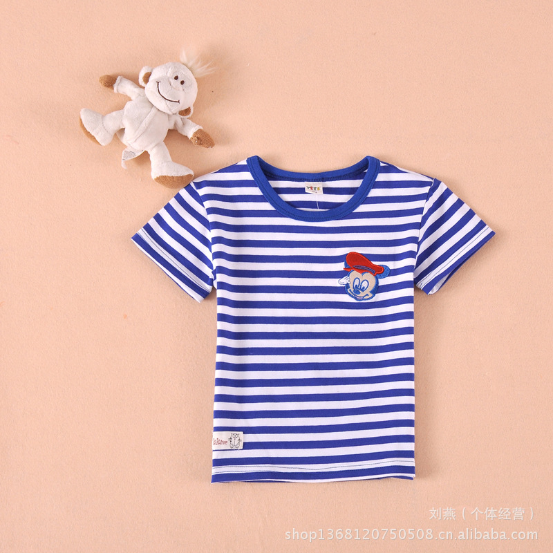 2013夏條紋米奇款T恤(8色)