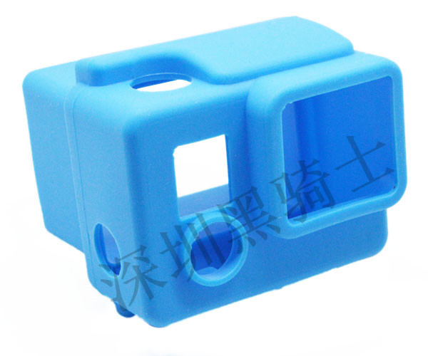 GP98 GoPro配件 Hero3+硅胶套 保护套 黑蓝绿