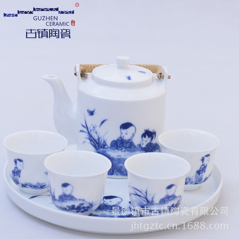 青花吉祥提梁套装