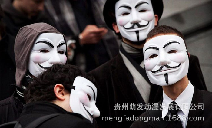 v字仇杀队面具cosplay万圣节爵士面具夜光电影主题面具图片_39