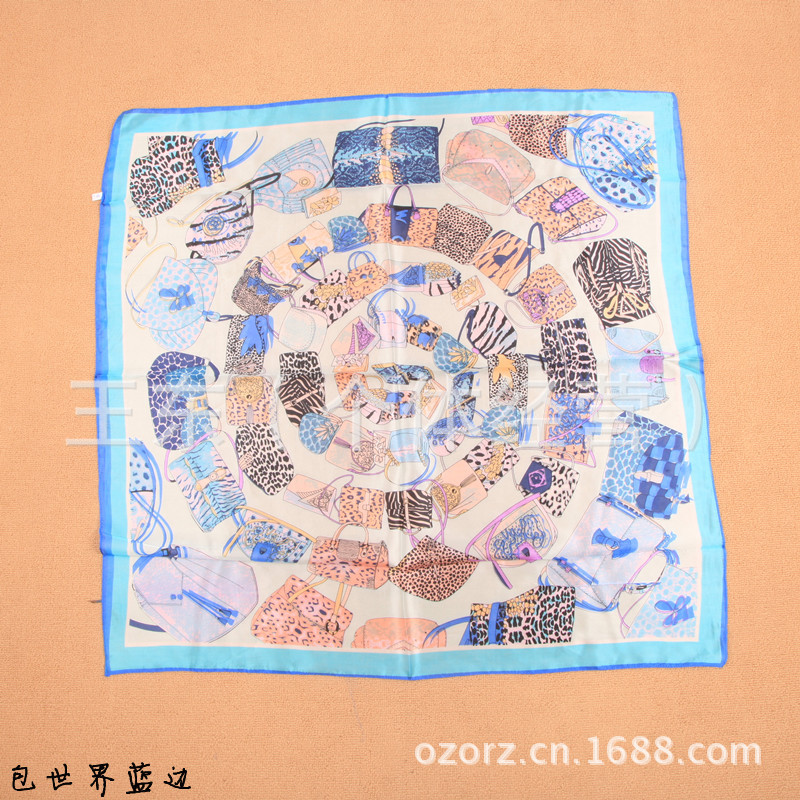 特价欧美印花女士真丝苏州缎桑蚕丝纯真丝丝巾大方