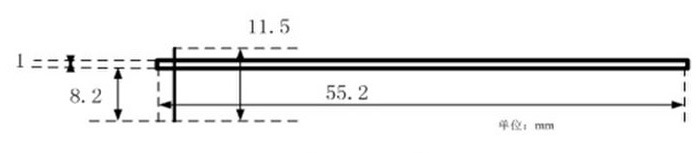 WIFI模块TLN13UA03外观尺寸图