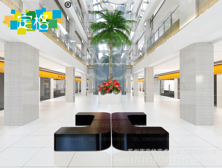 ali018 商场玻璃钢休闲座椅