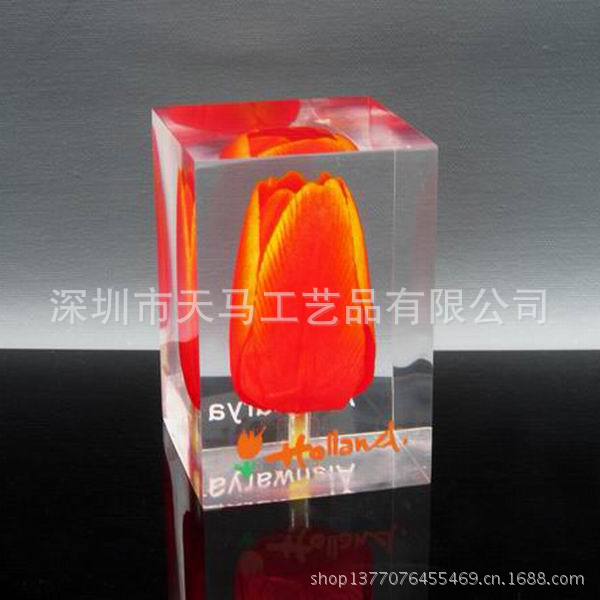 real flower paperweight