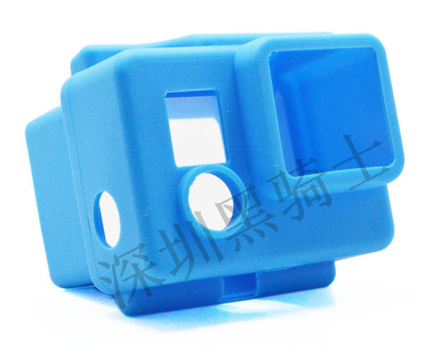 GP98 GoPro配件 Hero3+硅胶套 保护套 黑蓝绿