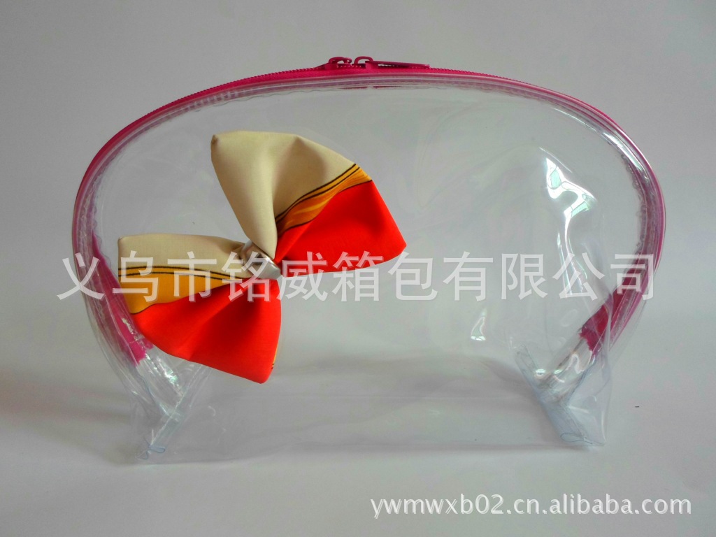 pvc蝴蝶结洗漱包