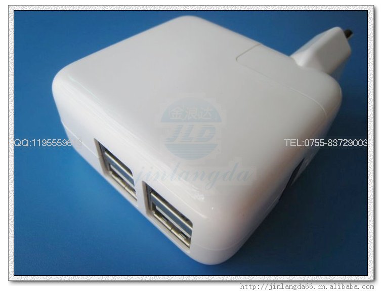 精仿蘋果二代4USB充電器