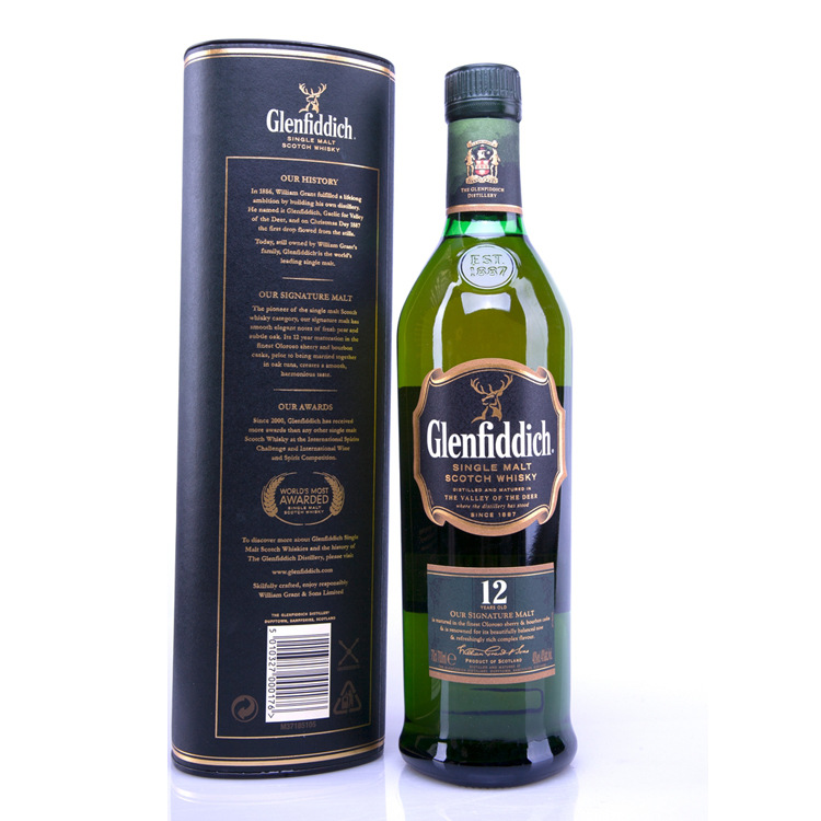 格兰菲迪12年单一纯麦威士忌x