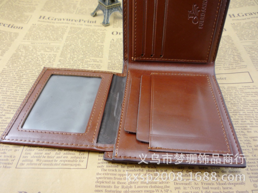男士仿真皮盒裝精品錢包