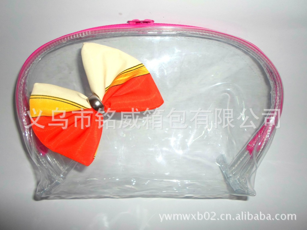 pvc蝴蝶结洗漱包