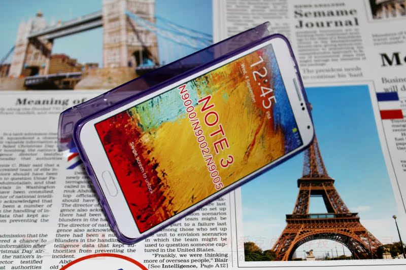 Note 3 透明翻盖 17