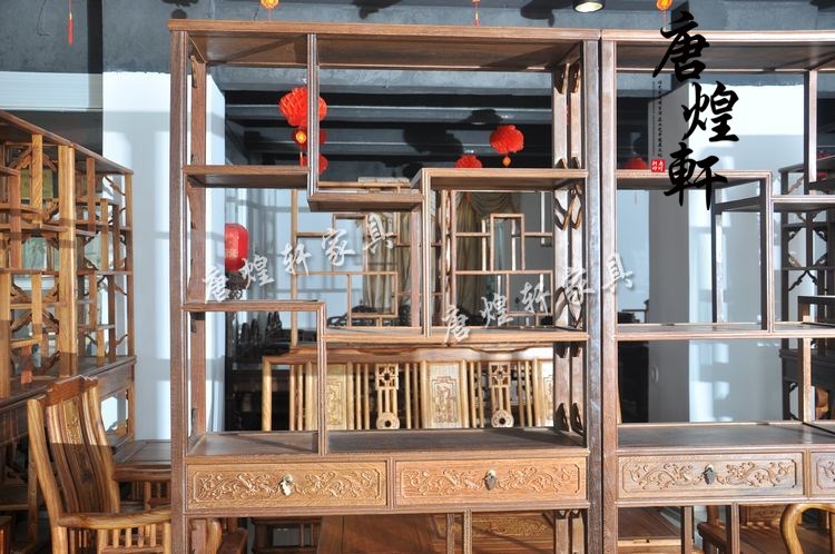 大号老式雕花博古架 (11)