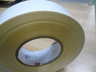 3m588热熔胶带无基材淡黄色叫粘剂系列 黄色胶带 无基材胶带