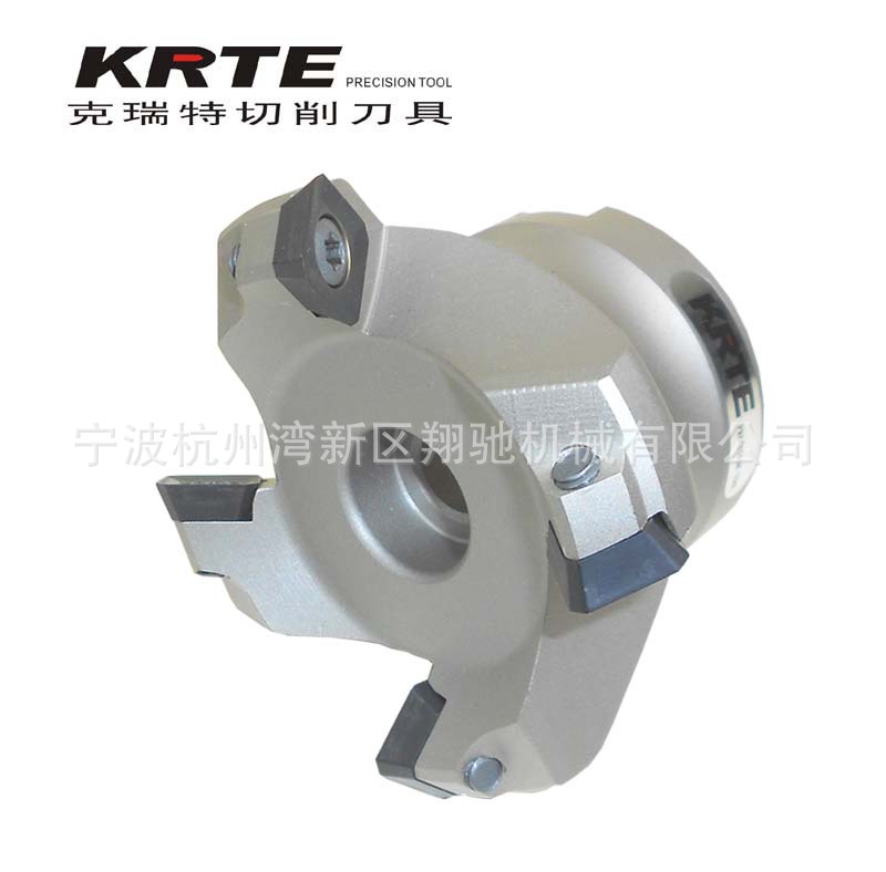 ES45度反转刀盘 左转刀盘 45度铣刀盘 KM12L-50-22-4T铝用刀盘