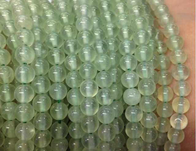 天然葡萄石散珠圆珠批发,半成品加工