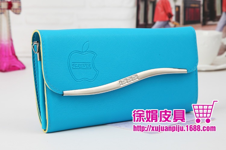 彩邊S型不加寬 女式長款手拿包單肩斜跨錢包5