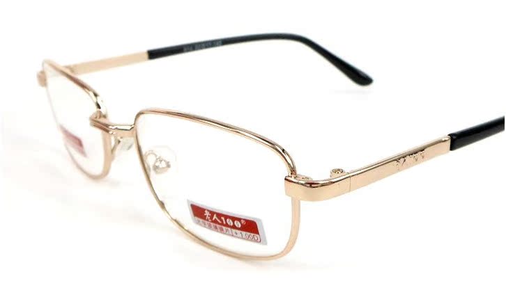 廠家直銷 老人100高檔超清晰光學(xué)玻璃老花鏡 男女抗疲勞814玻璃