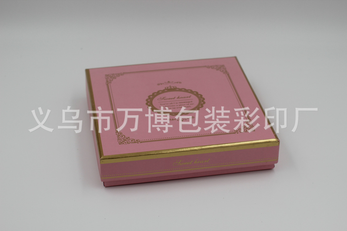 高档烫金正方形礼物12格巧克力盒 4色 (7)