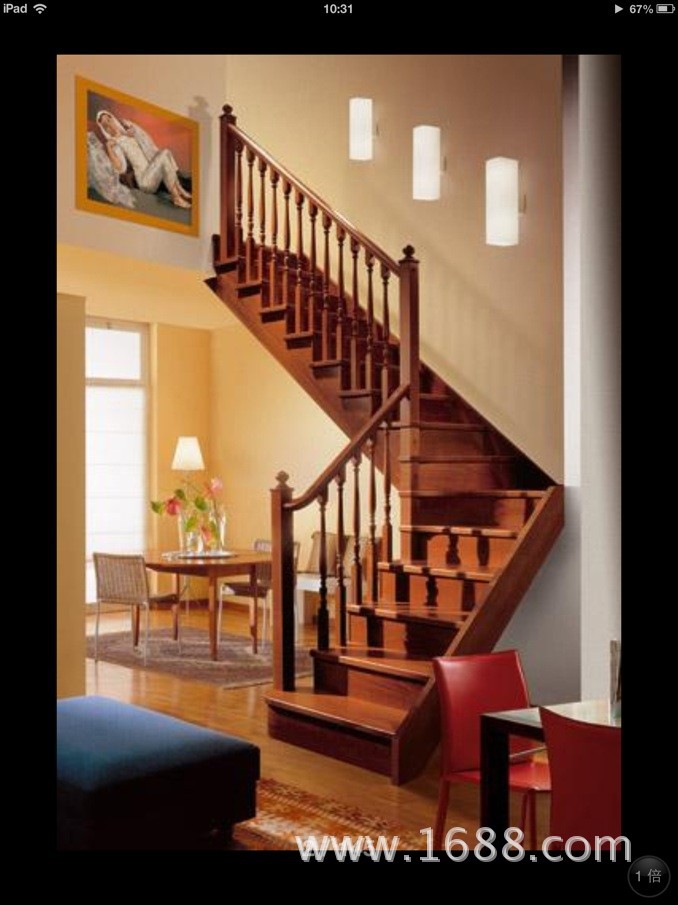 供应熠捷实木楼梯 家用楼梯 室内楼梯 直梯弧形梯原木楼梯