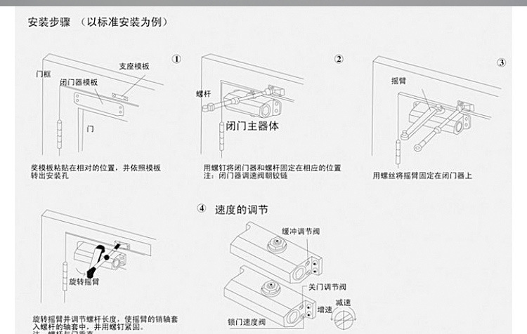 闭门器,开门器 闭门器  量大价更优,欢迎