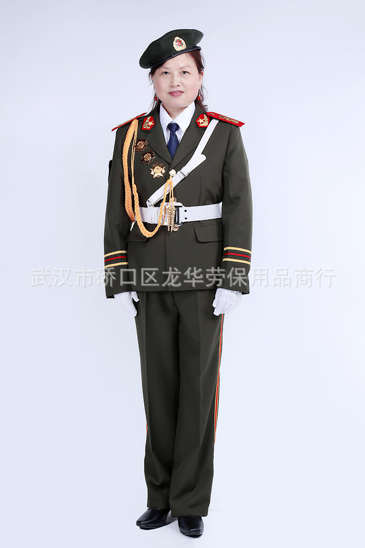 全套中老年人乐队队服基督教会服装腰鼓队仪仗队服装
