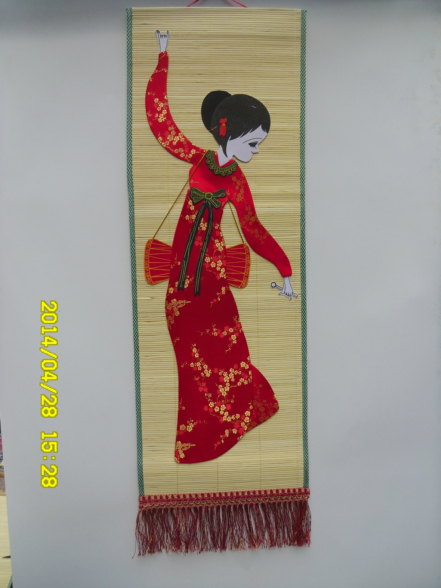 竹帘画 布贴画 挂画 少数民族工艺品,壁挂 -价格,厂家,图片,木质