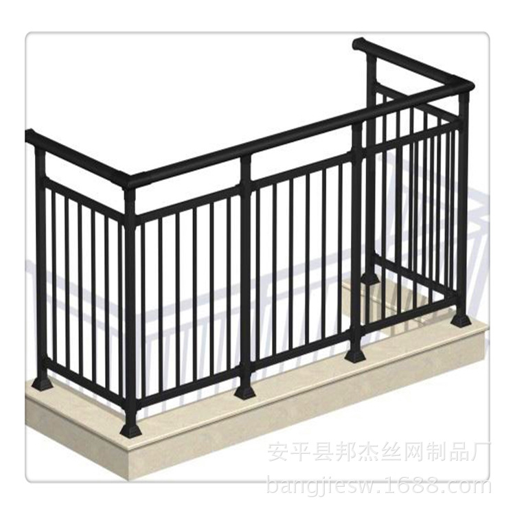 品质可鉴 阳台锌钢护栏 铁艺方管围栏 耐用喷塑焊接穿插护栏