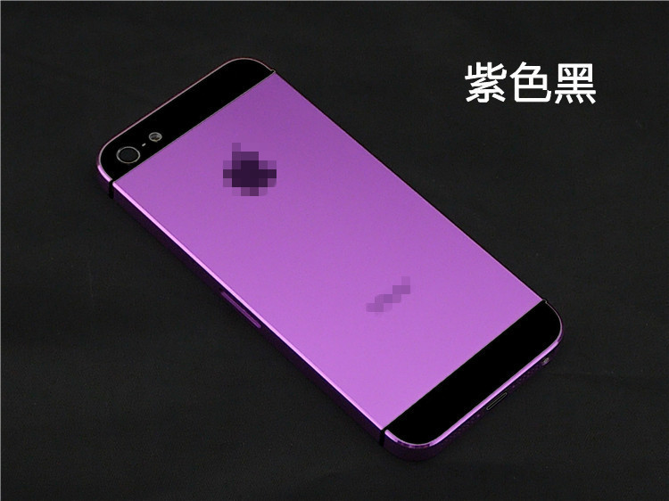 【一手货源】 iPhone5/5S后盖彩壳 苹果5代中框电池盖 量身定制