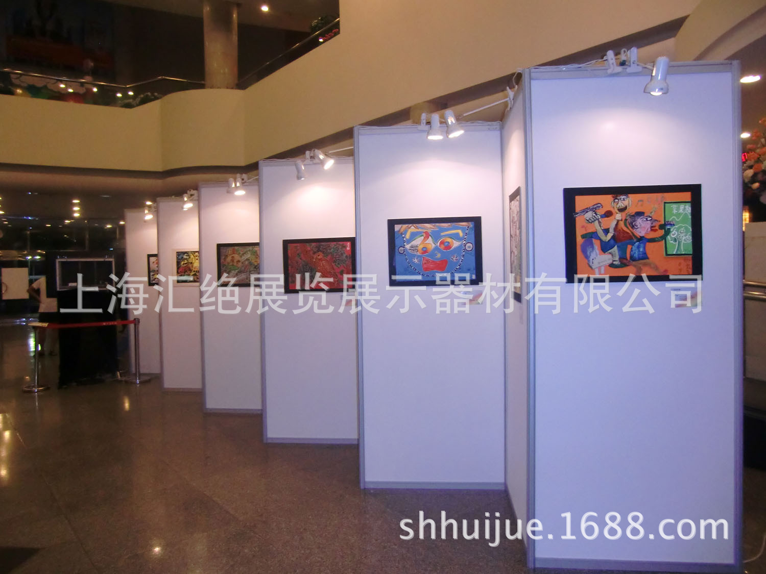 展会八棱柱展示架 书画展览屏风 折叠展板 文化宣传展板 艺术板墙