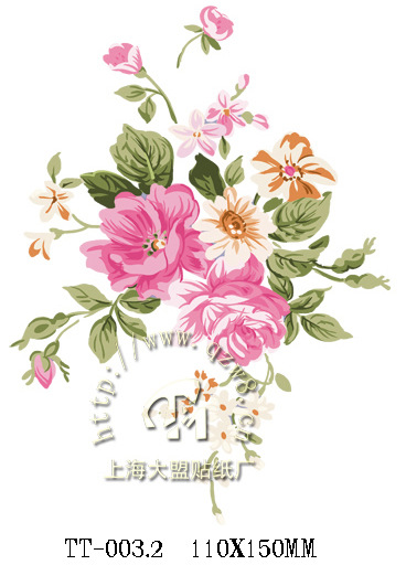 画水转印 韩式手绘衣柜床头柜相框收纳柜贴花 TT 003.2 -价格,