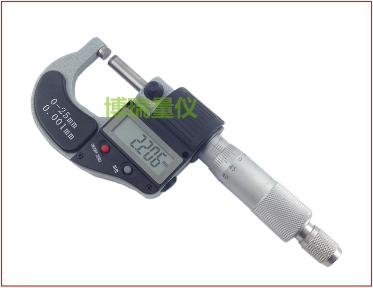 批发广陆数显千分尺0-25 50 75 100MM*0.001螺旋测微器 一级代理