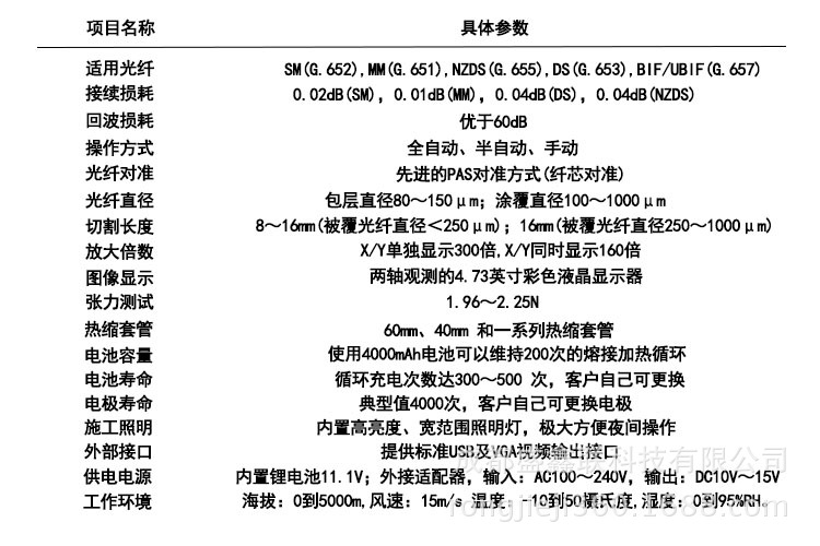 日本藤仓80S光纤熔接机技术参数