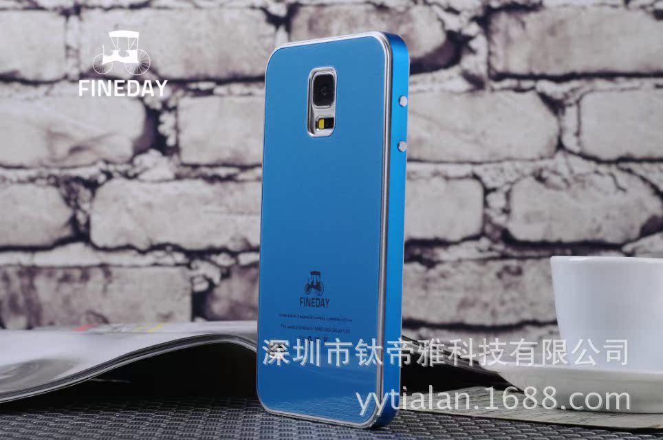 三星s5金属钢化玻璃手机壳 (25)