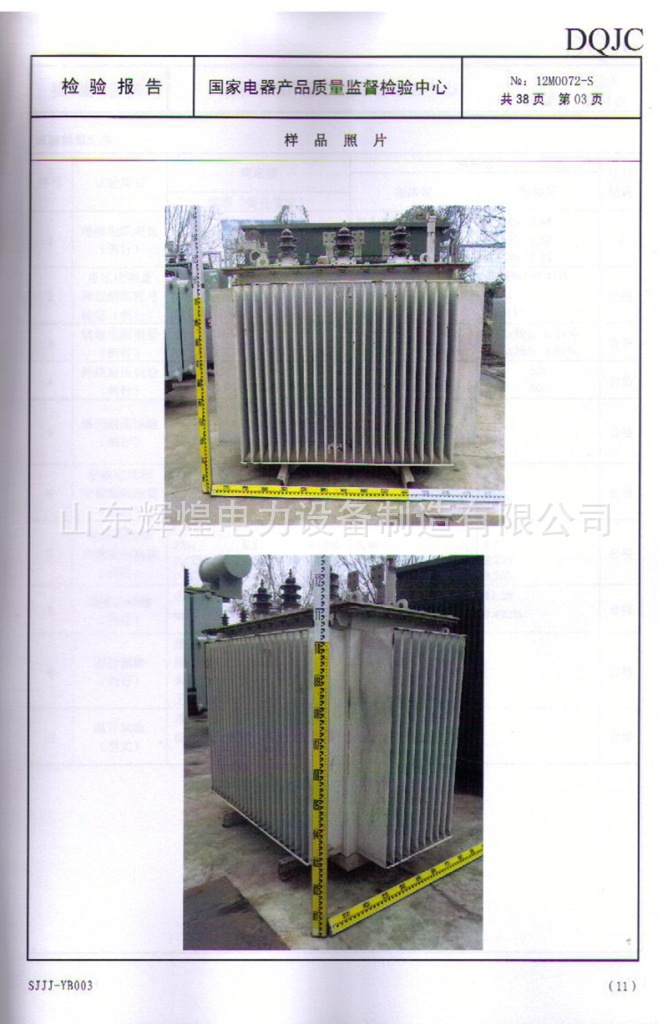 S11-800检验报告 (2)