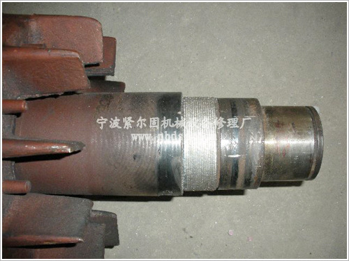 电机轴承位修复后