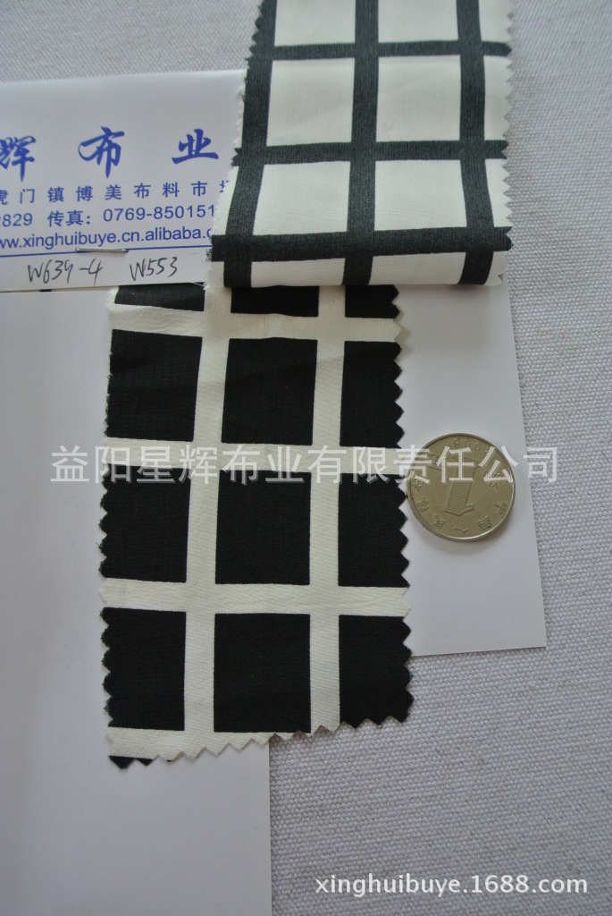 格子印花韩国绒丝滑雪纺面料,服装围巾丝巾女装面料