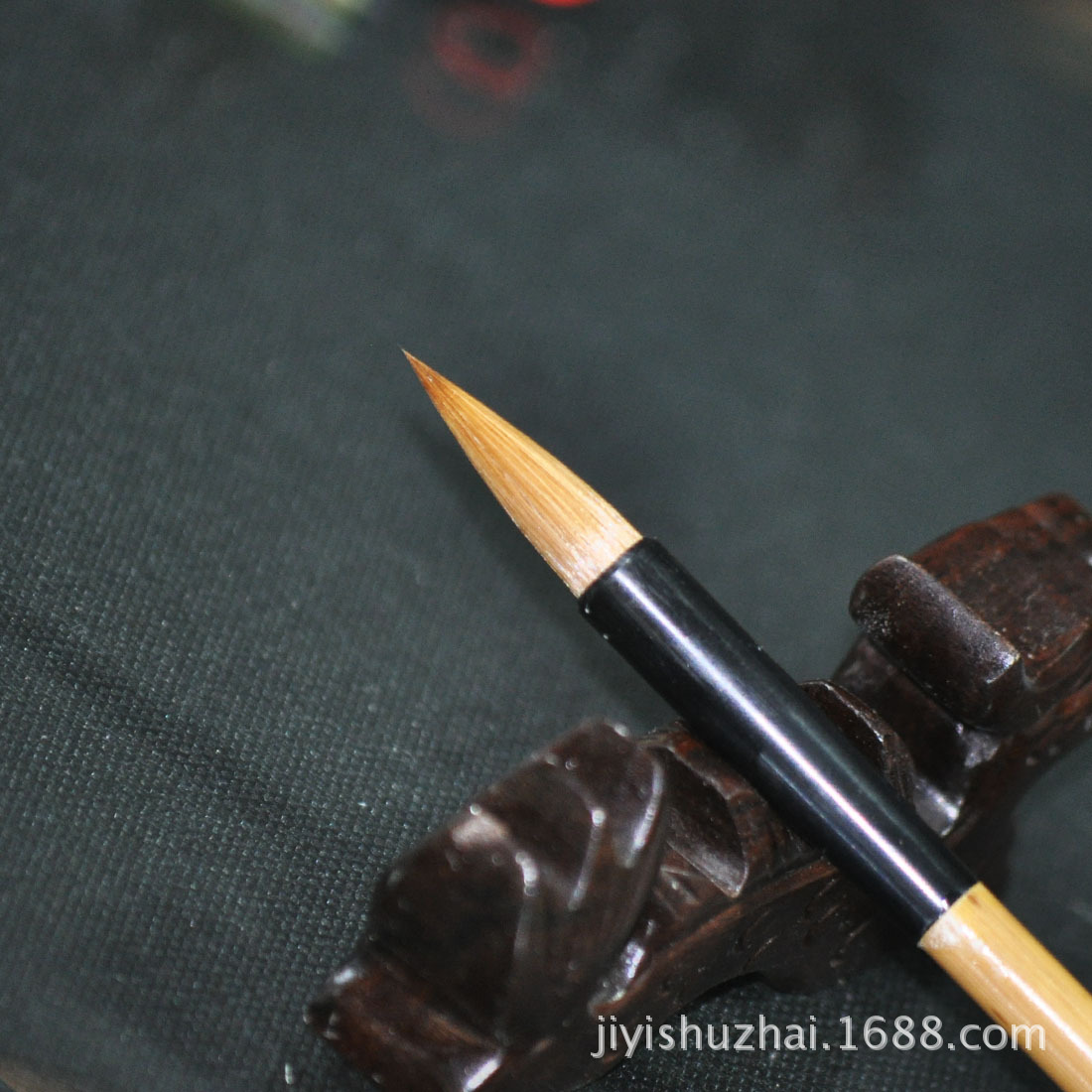 上海周虎臣毛笔正品湖笔(得心正楷)狼毫笔短锋书法小楷笔文房四宝